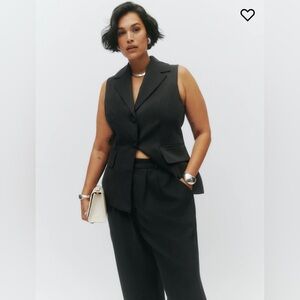 $168 NWT Reformation Billie vest 3X